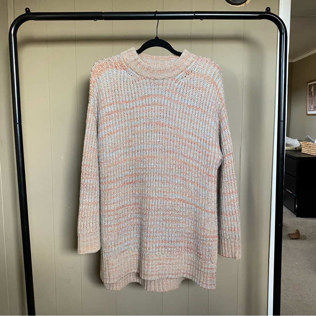 Elizabeth And James Orra Melange Cashmere Blend Knit Sweater Tunic